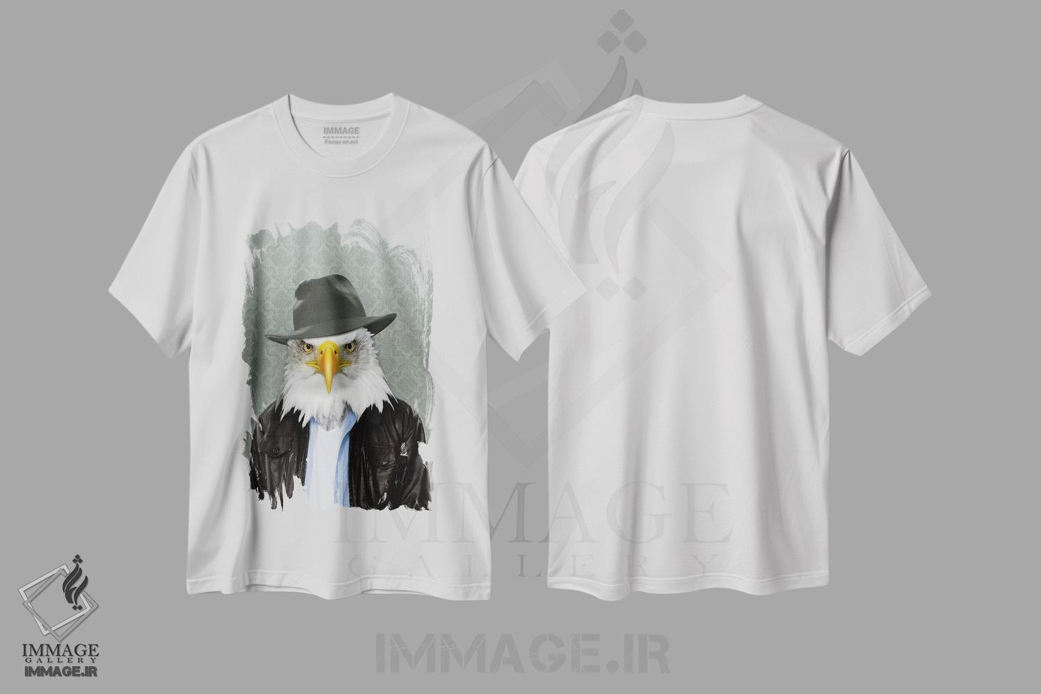 تیشرت طرح دار ادوارد، عقاب، هنر دیجیتال اثر فایو بای فایو کالکتیو | immage.ir