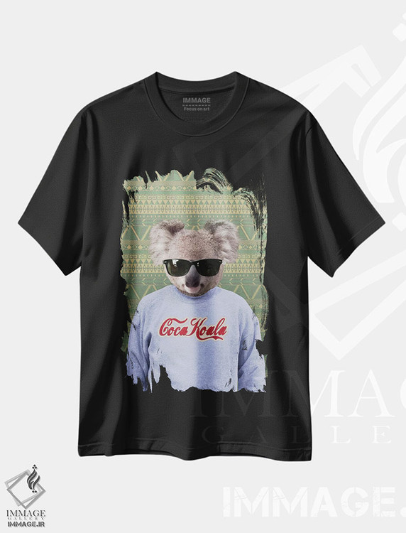 تیشرت طرح دار کلیفورد، کوآلا، هنر دیجیتال اثر فایو بای فایو کالکتیو | فروشگاه ایماژ