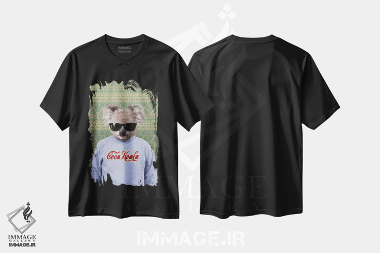 تیشرت طرح دار کلیفورد، کوآلا، هنر دیجیتال اثر فایو بای فایو کالکتیو | فروشگاه ایماژ