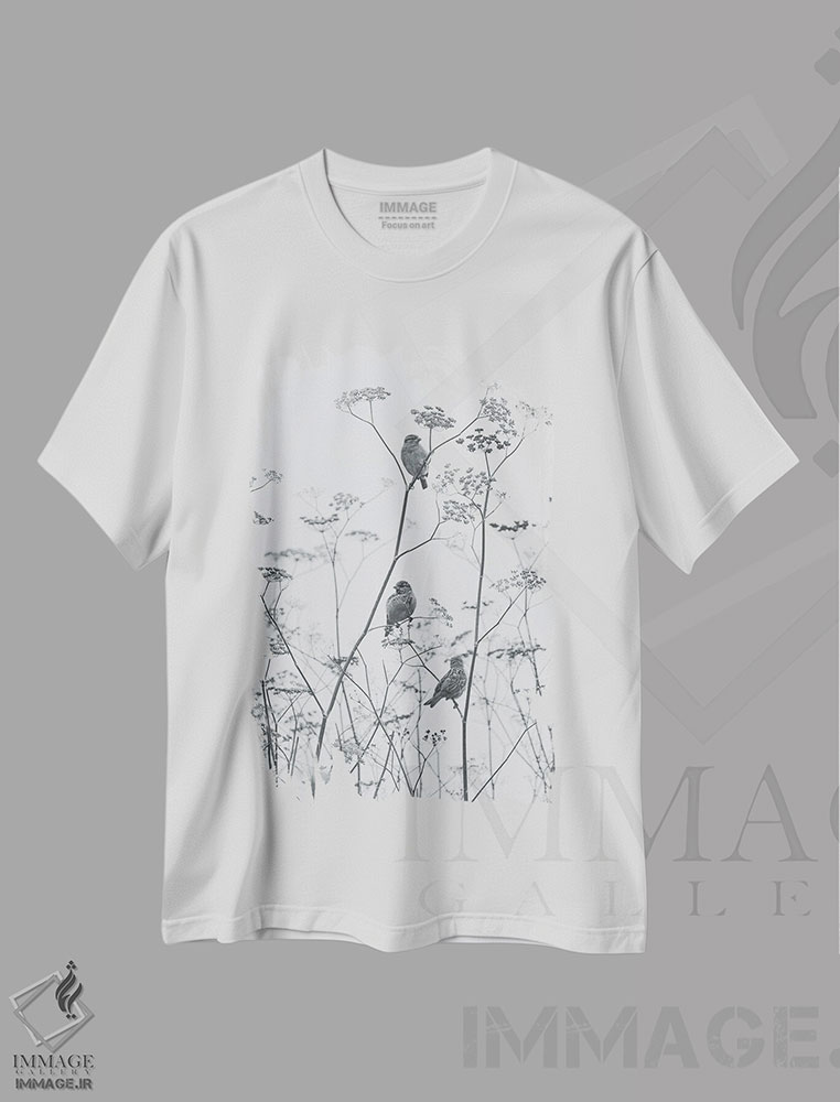 تیشرت طرح دار استامپ ژاپنی، مدیوم اثر آنابل شابر | immage.ir