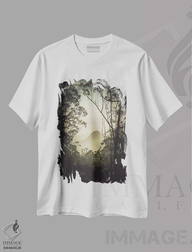 تیشرت طرح دار استامپ ژاپنی II، مدیوم اثر آنابل شابر | فروشگاه ایماژ