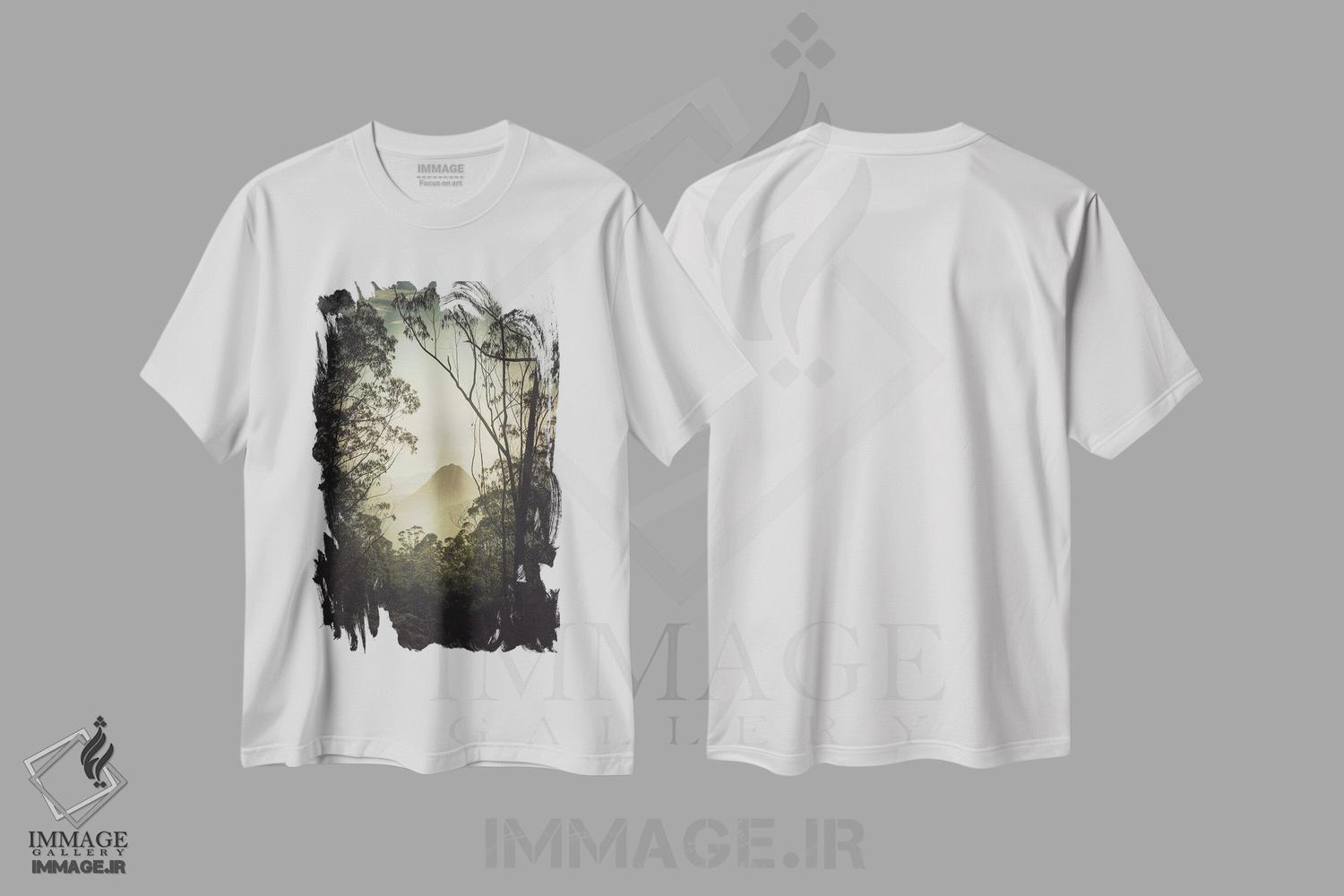 تیشرت طرح دار استامپ ژاپنی II، مدیوم اثر آنابل شابر | فروشگاه ایماژ