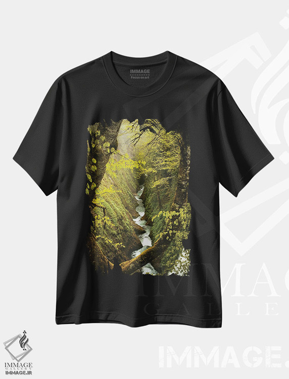 تیشرت طرح دار درهٔ پنهان، مدیوم اثر آنابل شابر | immage.ir