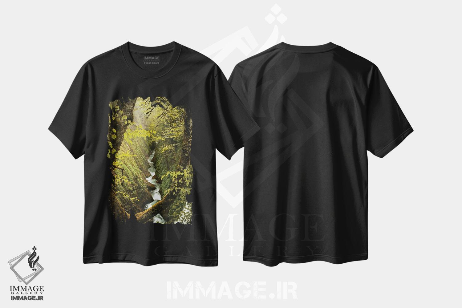 تیشرت طرح دار درهٔ پنهان، مدیوم اثر آنابل شابر | immage.ir