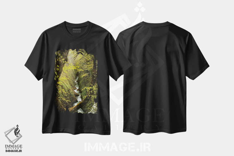 تیشرت طرح دار درهٔ پنهان، مدیوم اثر آنابل شابر | immage.ir