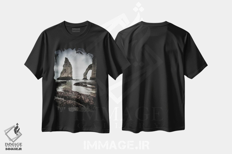 تیشرت طرح دار ساحل اترتا، مدیوم اثر آنابل شابر | immage.ir