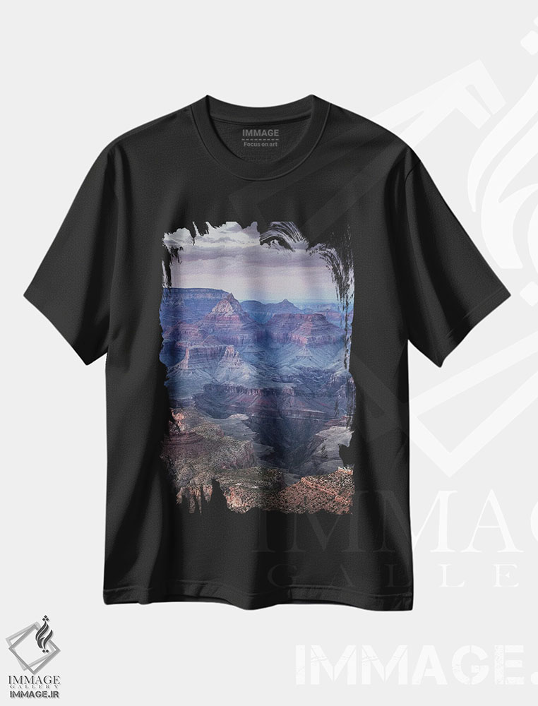 تیشرت طرح دار گرند کانیون در پایان روز، مدیوم اثر آنابل شابر | immage.ir