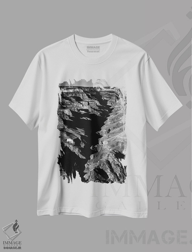تیشرت طرح دار 1941,گرند کانیون از لبه جنوبی، ۱۹۴۱، عکاسی سیاه و سفید اثر انسل آدامز | فروشگاه ایماژ