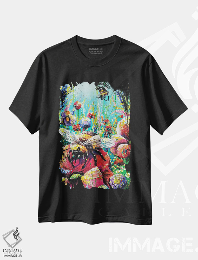 تیشرت طرح دار انبار تابستانی، آبستره اثر اندرو آلن جانسون | immage.ir