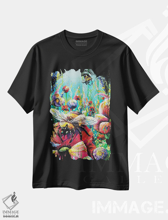 تیشرت طرح دار انبار تابستانی، آبستره اثر اندرو آلن جانسون | immage.ir