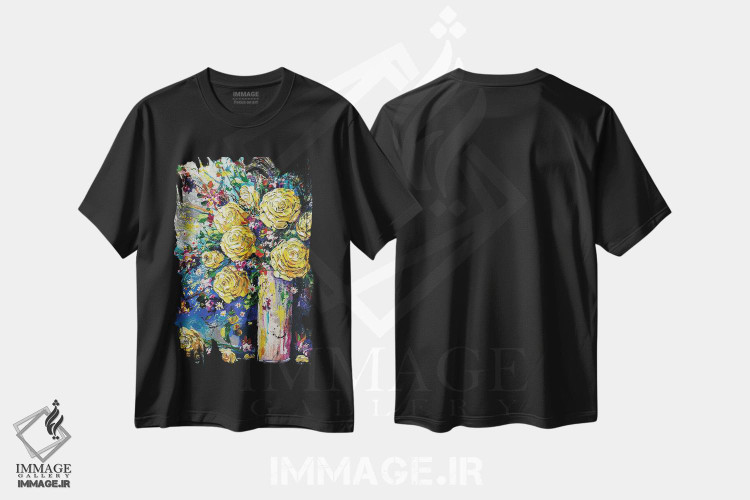 تیشرت طرح دار شادی فراوان، هنر فاخر معاصر اثر اندرو آلن جانسون | فروشگاه ایماژ