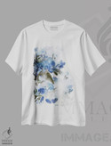تیشرت طرح دار گل های آبی II، آبستره اثر آریا کِی | فروشگاه ایماژ
