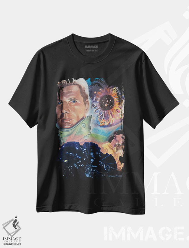تیشرت طرح دار بلید رانر، هنر فاخر معاصر اثر آندریا آلوین | فروشگاه ایماژ