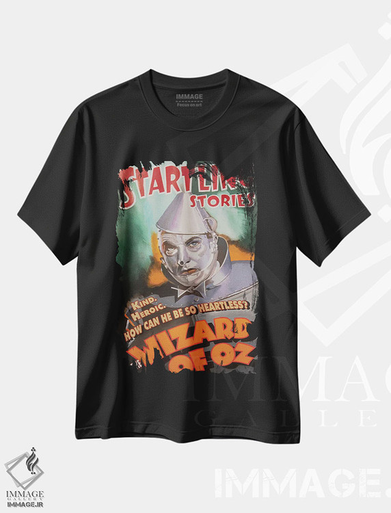 تیشرت طرح دار مرد حلبی، مدیوم اثر آندریا آلوین | فروشگاه ایماژ