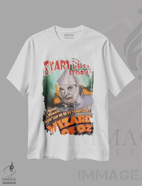 تیشرت طرح دار مرد حلبی، مدیوم اثر آندریا آلوین | immage.ir