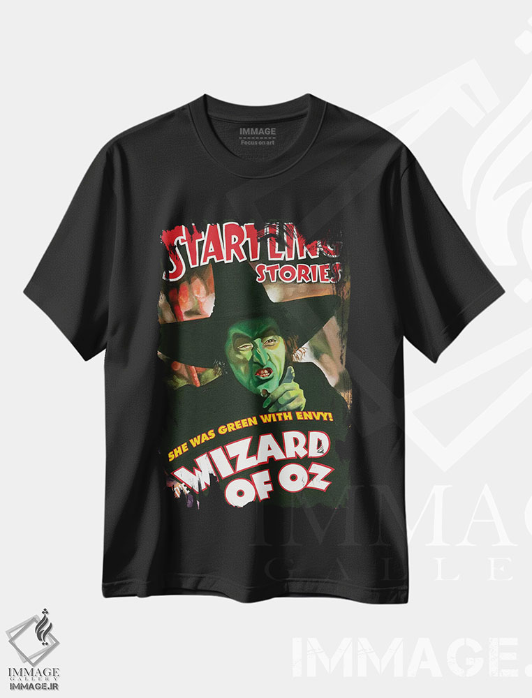 تیشرت طرح دار جادوگر شرور، مدیوم اثر آندریا آلوین | immage.ir