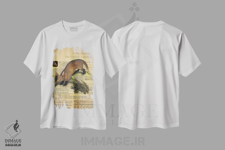 تیشرت طرح دار A، تزئینی اثر فایو بای فایو کالکتیو | فروشگاه ایماژ