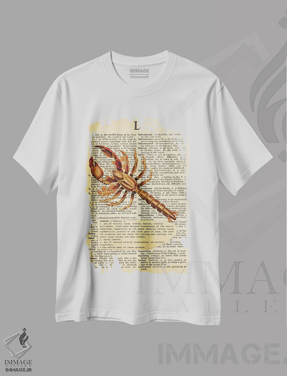 تیشرت طرح دار L، تزئینی اثر فایو بای فایو کالکتیو | immage.ir
