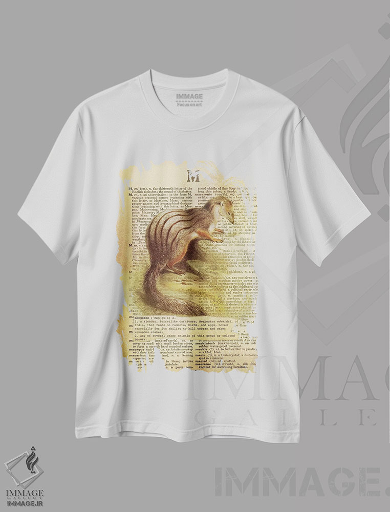 تیشرت طرح دار M، تزئینی اثر فایو بای فایو کالکتیو | فروشگاه ایماژ