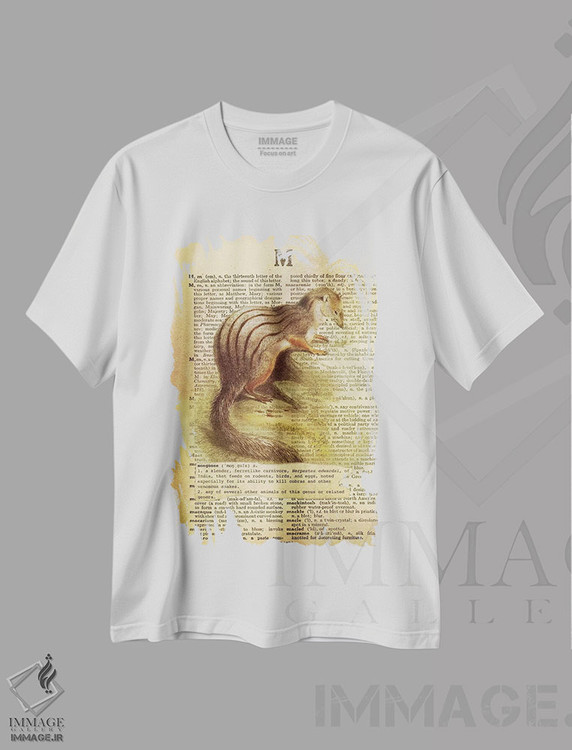 تیشرت طرح دار M، تزئینی اثر فایو بای فایو کالکتیو | فروشگاه ایماژ