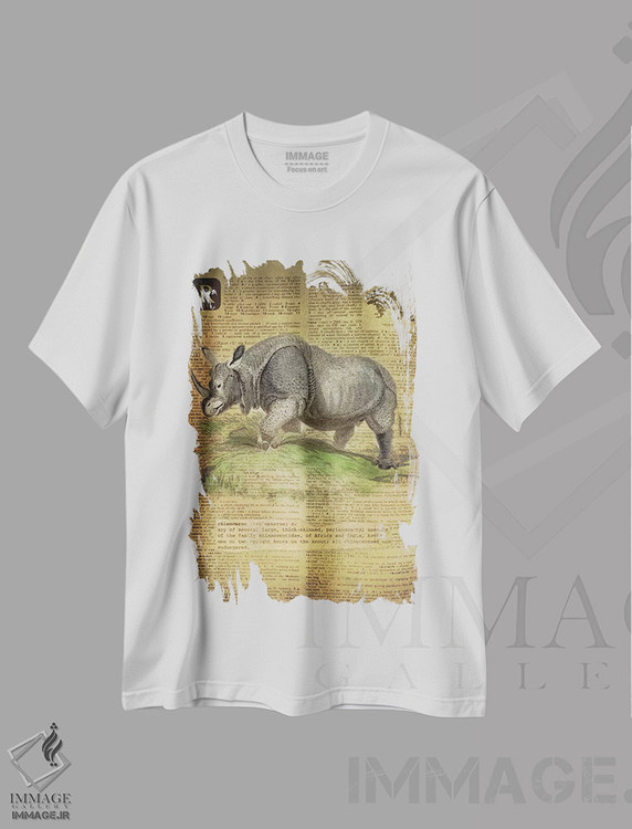 تیشرت طرح دار R، هنر دیجیتال اثر فایو بای فایو کالکتیو | فروشگاه ایماژ