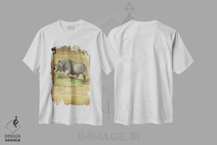 تیشرت طرح دار R، هنر دیجیتال اثر فایو بای فایو کالکتیو | فروشگاه ایماژ