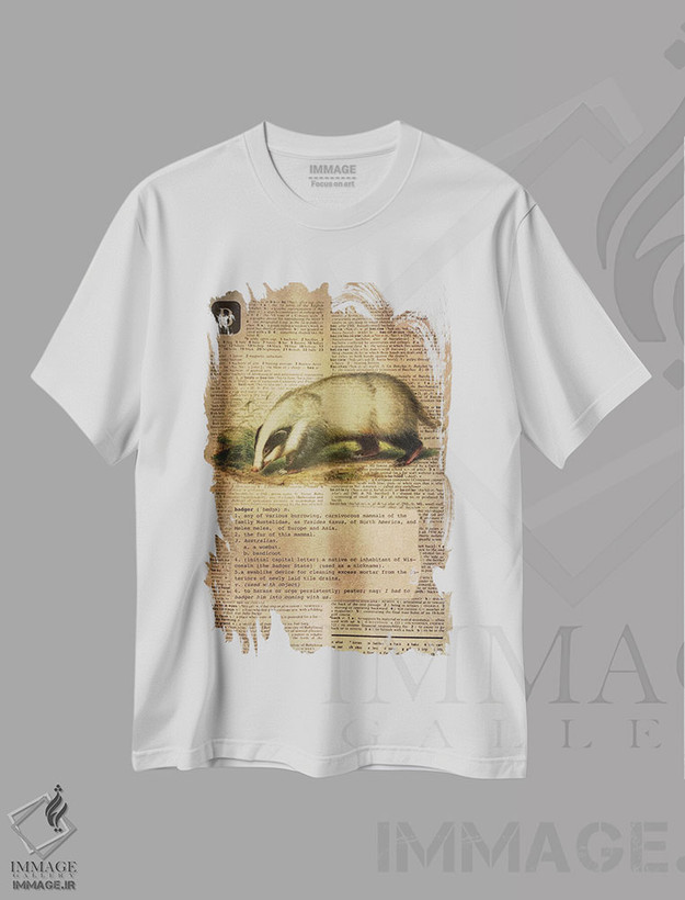 تیشرت طرح دار B، تزئینی اثر فایو بای فایو کالکتیو | فروشگاه ایماژ