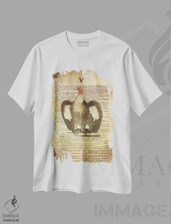 تیشرت طرح دار V، هنر دیجیتال اثر فایو بای فایو کالکتیو | immage.ir