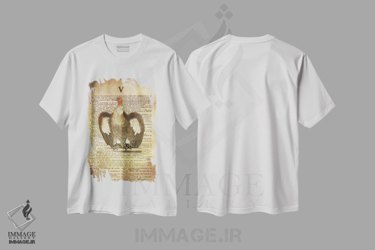 تیشرت طرح دار V، هنر دیجیتال اثر فایو بای فایو کالکتیو | immage.ir