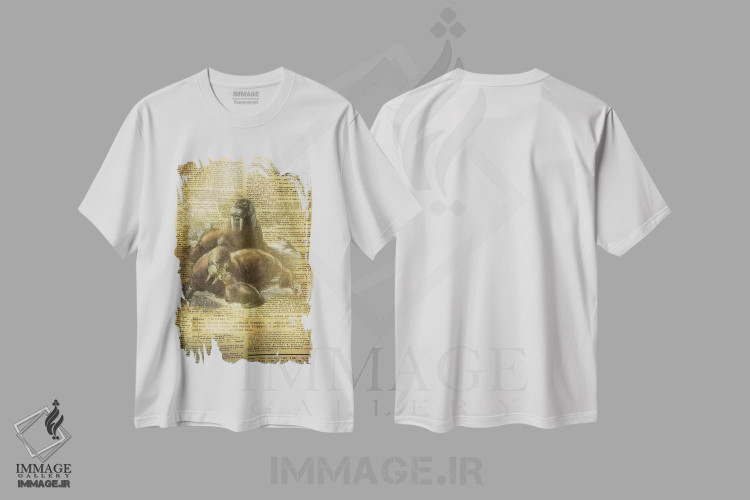 تیشرت طرح دار W، هنر دیجیتال اثر فایو بای فایو کالکتیو | فروشگاه ایماژ