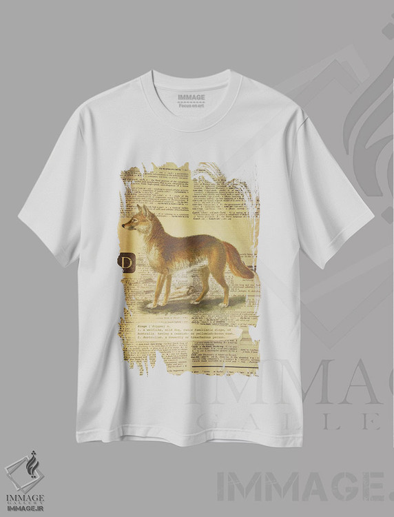 تیشرت طرح دار D، تزئینی اثر فایو بای فایو کالکتیو | immage.ir