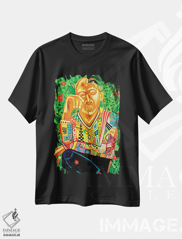 تیشرت طرح دار سپتامبرهای احساسی، هنر آمریکایی آفریقایی تبار اثر آرون آلن | فروشگاه ایماژ