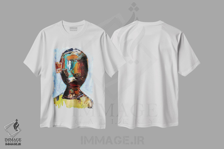 تیشرت طرح دار فراتر از نورها، آبستره اثر آرون آلن | immage.ir