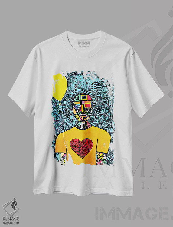 تیشرت طرح دار عشق گمشده در شهر، هنر آمریکایی آفریقایی تبار اثر آرون آلن | immage.ir
