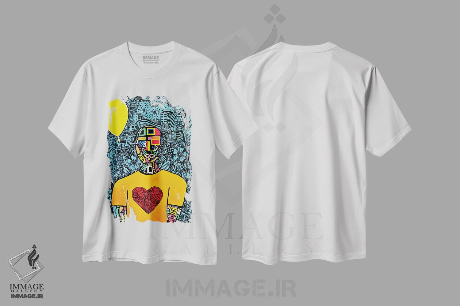 تیشرت طرح دار عشق گمشده در شهر، هنر آمریکایی آفریقایی تبار اثر آرون آلن | immage.ir