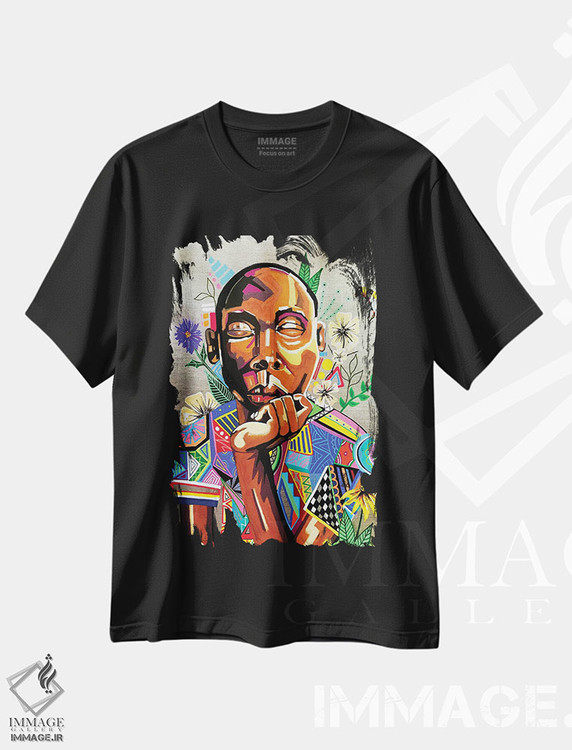 تیشرت طرح دار همیشه تو را به یاد خواهم داشت، هنر آمریکایی آفریقایی تبار اثر آرون آلن | فروشگاه ایماژ