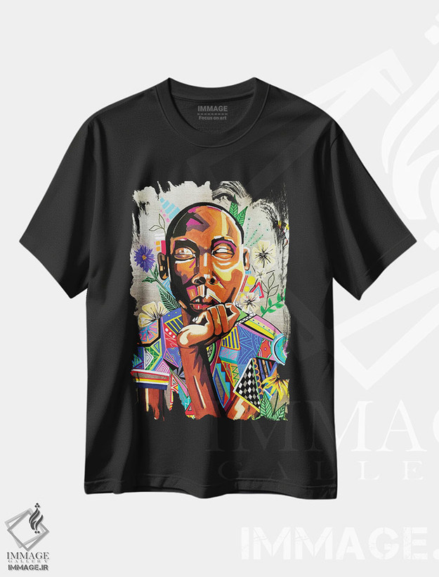 تیشرت طرح دار همیشه تو را به یاد خواهم داشت، هنر آمریکایی آفریقایی تبار اثر آرون آلن | فروشگاه ایماژ