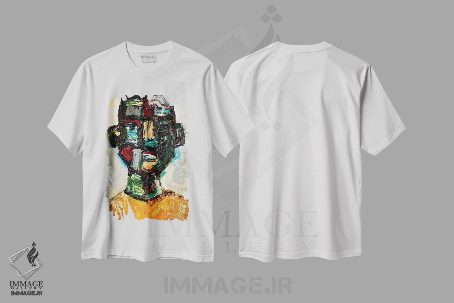 تیشرت طرح دار دو برابر خوب تر، آبستره اثر آرون آلن | immage.ir