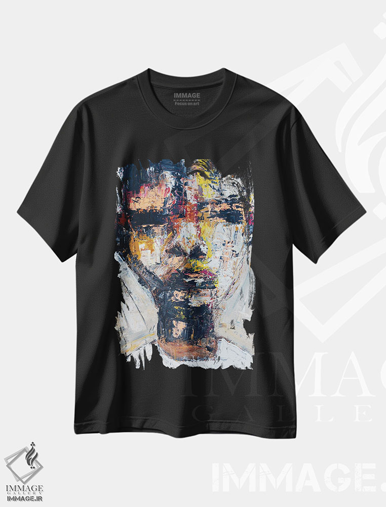 تیشرت طرح دار آوازم را بخوان، آبستره اثر آرون آلن | immage.ir