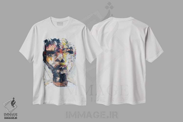 تیشرت طرح دار آوازم را بخوان، آبستره اثر آرون آلن | فروشگاه ایماژ