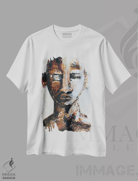 تیشرت طرح دار پیش از صبح رفته بود، آبستره اثر آرون آلن | immage.ir