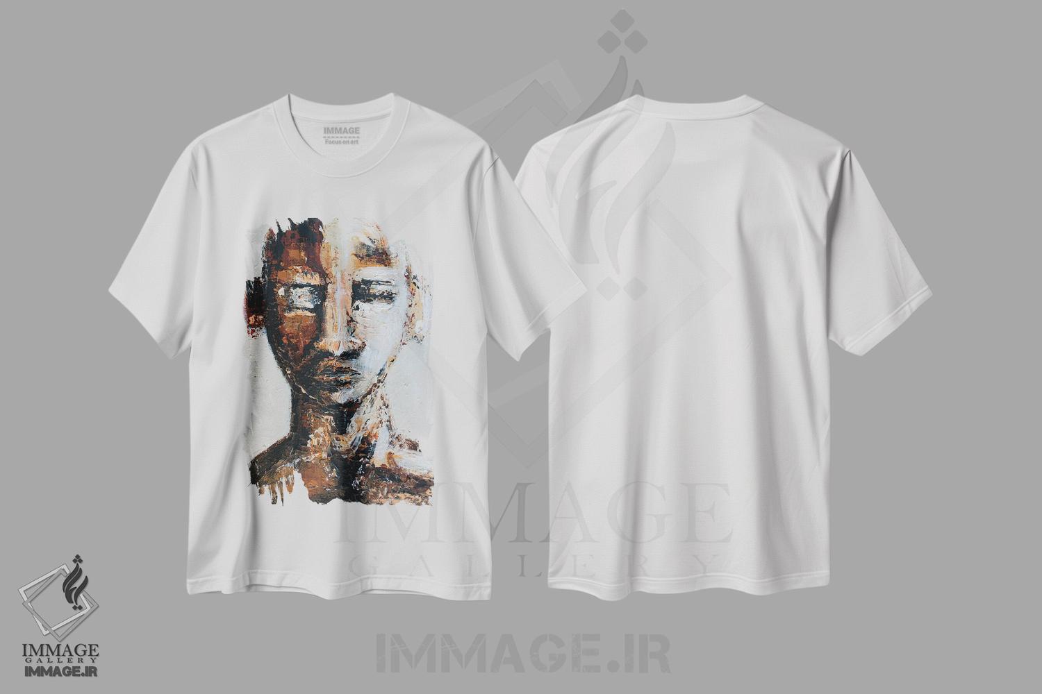 تیشرت طرح دار پیش از صبح رفته بود، آبستره اثر آرون آلن | immage.ir