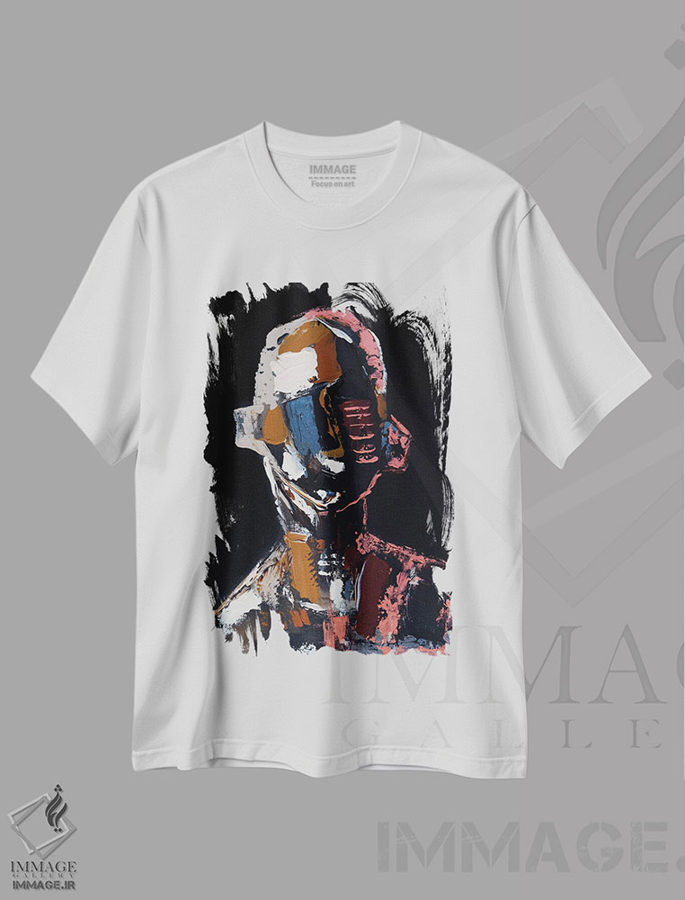 تیشرت طرح دار رنگ هایی که خورشید آفرید، آبستره اثر آرون آلن | فروشگاه ایماژ