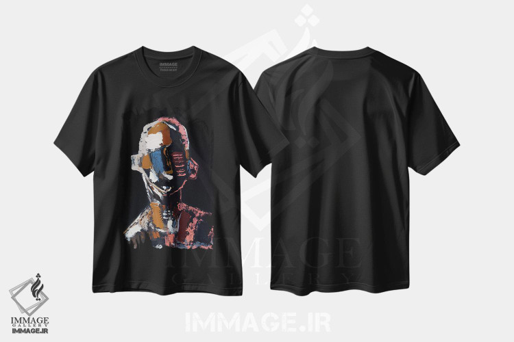 تیشرت طرح دار رنگ هایی که خورشید آفرید، آبستره اثر آرون آلن | immage.ir