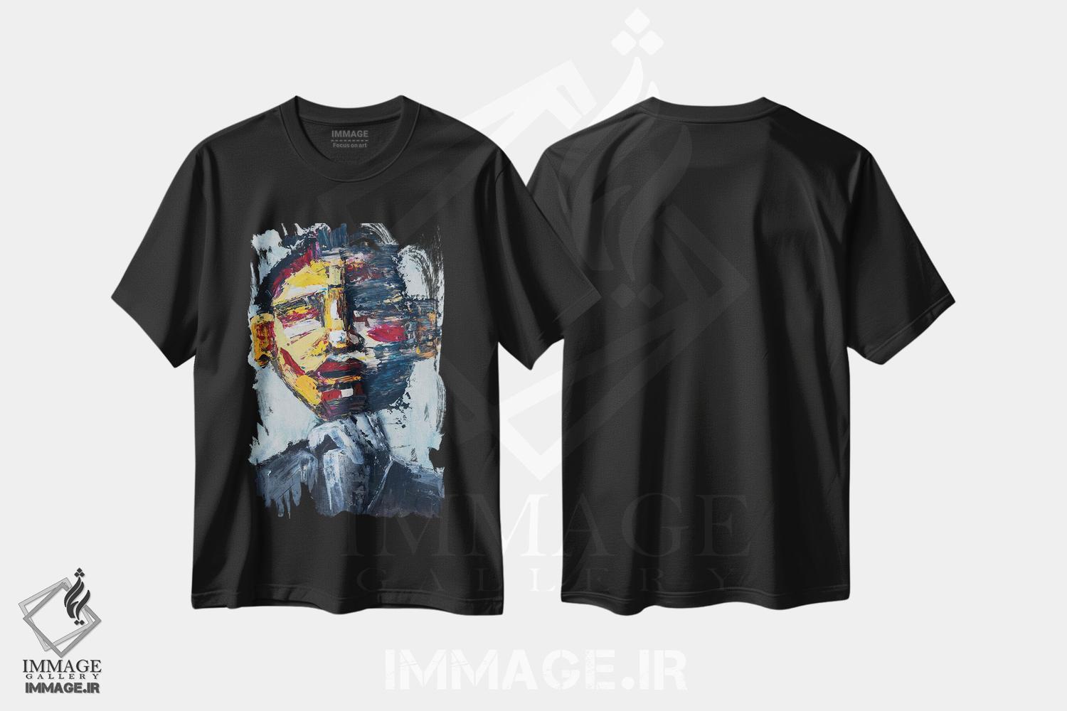 تیشرت طرح دار شب ها را نگه دار، آبستره اثر آرون آلن | فروشگاه ایماژ