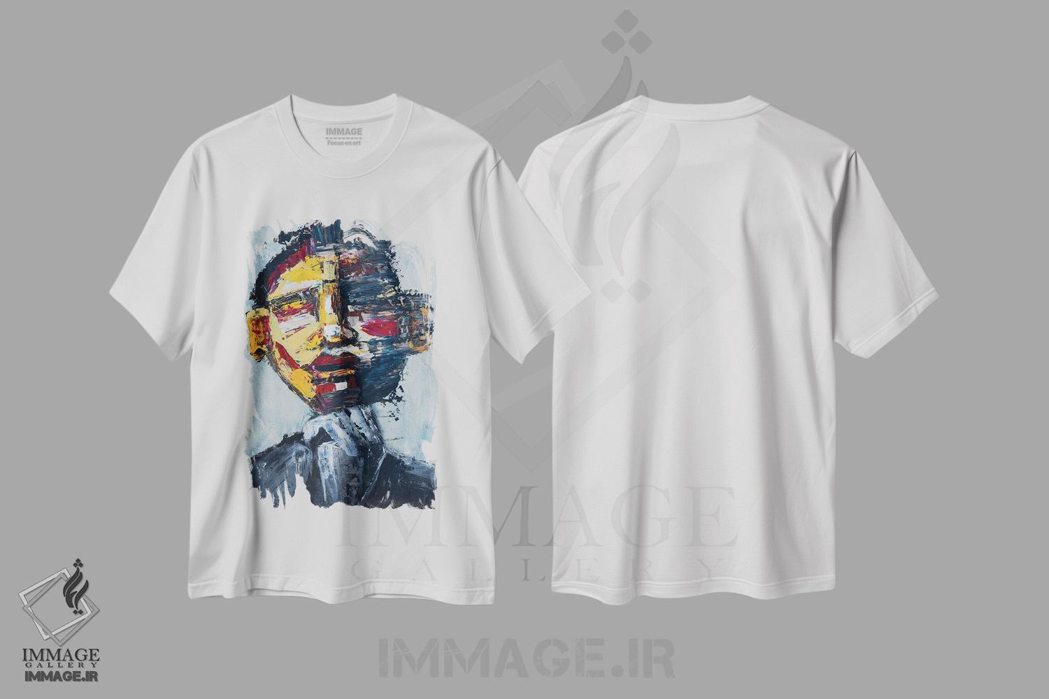 تیشرت طرح دار شب ها را نگه دار، آبستره اثر آرون آلن | immage.ir