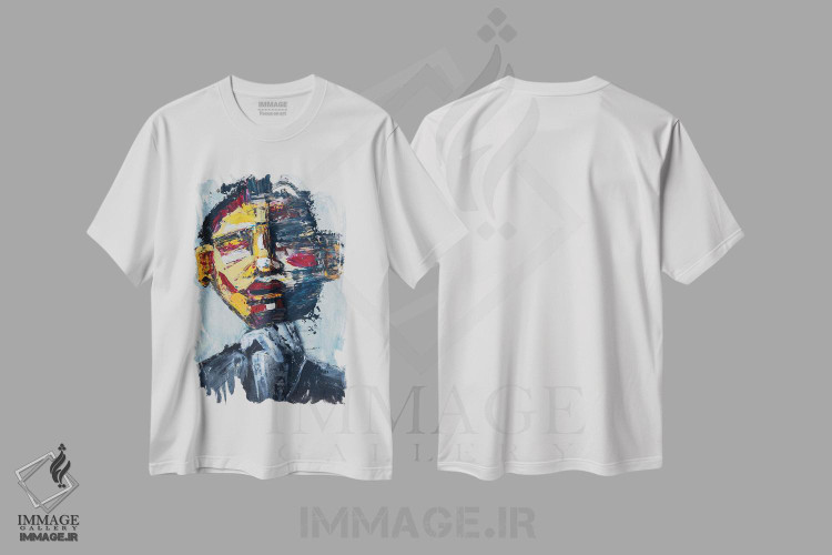 تیشرت طرح دار شب ها را نگه دار، آبستره اثر آرون آلن | immage.ir