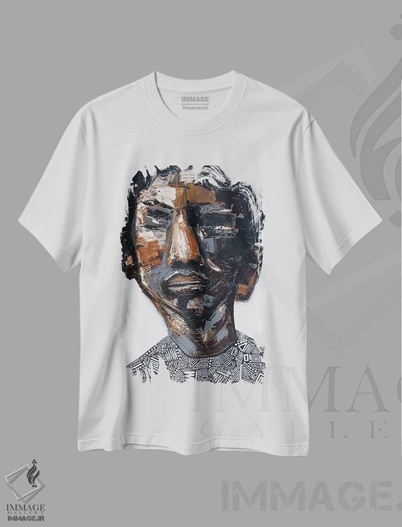 تیشرت طرح دار آخرین بار اول، آبستره اثر آرون آلن | فروشگاه ایماژ