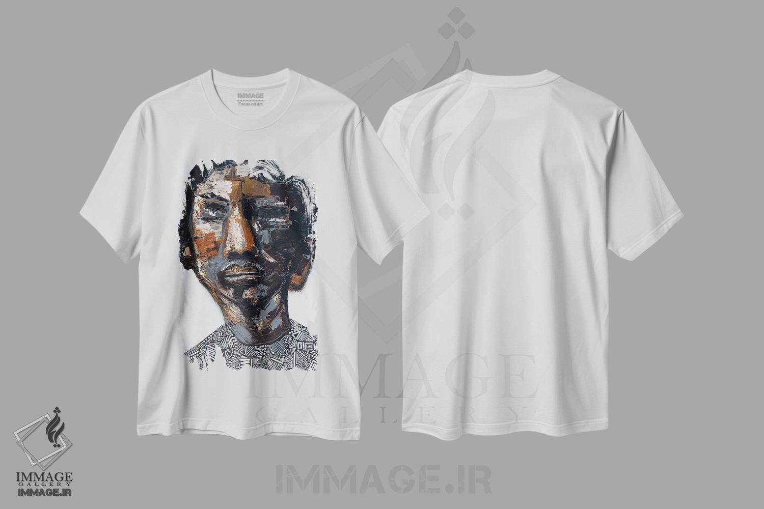 تیشرت طرح دار آخرین بار اول، آبستره اثر آرون آلن | فروشگاه ایماژ