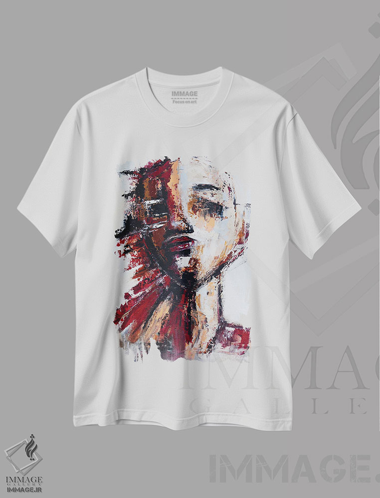تیشرت طرح دار تمام من، آبستره اثر آرون آلن | immage.ir